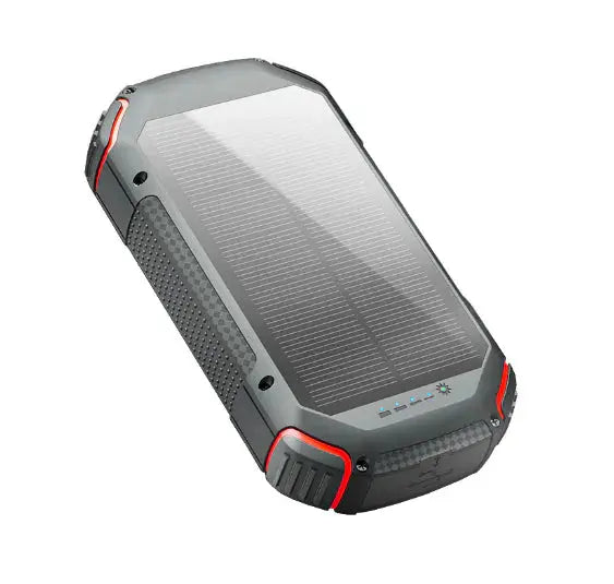 20000mAh Waterproof Solar Power Bank with Red Light Gadgeto