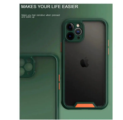 Acrylic Anti-Drop Transparent Phone Case in Contrast Color Gadgeto