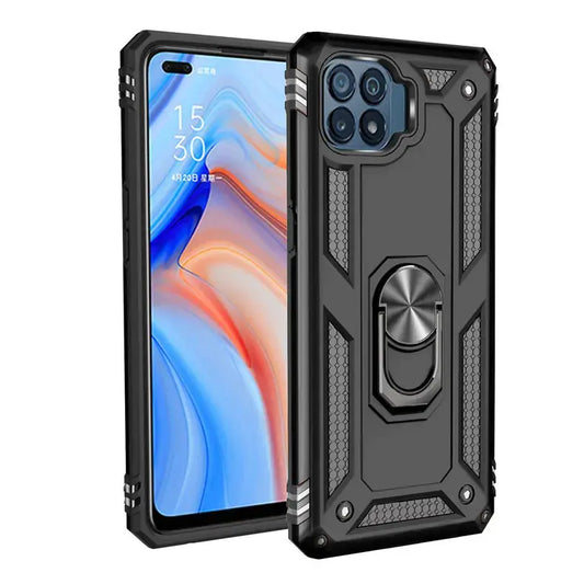 OPPO A94 Armor Protective Case with Ring Bracket Gadgeto