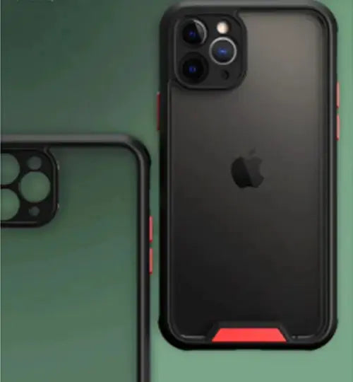 Acrylic Anti-Drop Transparent Phone Case in Contrast Color Gadgeto