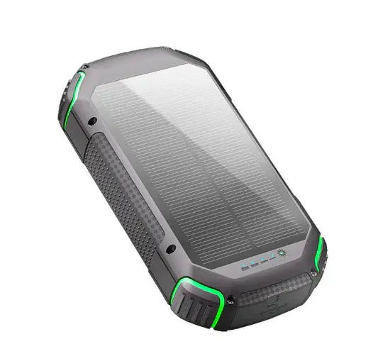 20000mAh Waterproof Solar Power Bank with Red Light Gadgeto