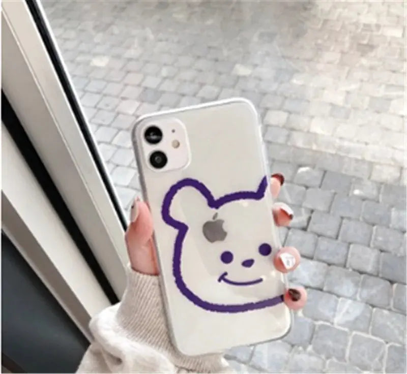 Ya Chrysanthemum Transparent Anti-Drop Phone Case Gadgeto