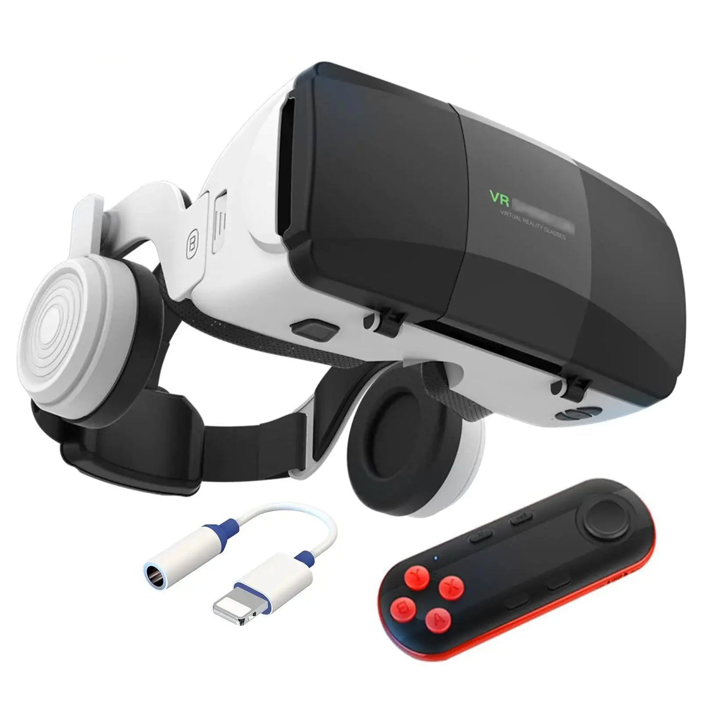 Virtual Reality Headsets to Play Games/Movies for Adults/Kids3D VR Glasses Compatible iOS and Android Smartphones 4.7-7.8in2023 New Vr Headset Set with Controller and HeadphonesNew Year Gifts 2024 Gadgeto