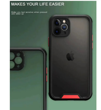 Acrylic Anti-Drop Transparent Phone Case in Contrast Color Gadgeto