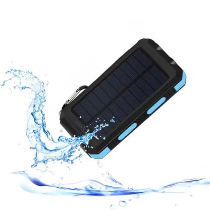 Jumbo Capacity 20,000 mAh Waterproof Solar Power Bank Gadgeto