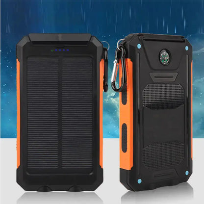 Jumbo Capacity 20,000 mAh Waterproof Solar Power Bank Gadgeto