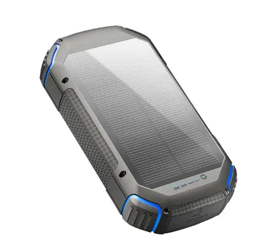 20000mAh Waterproof Solar Power Bank with Red Light Gadgeto