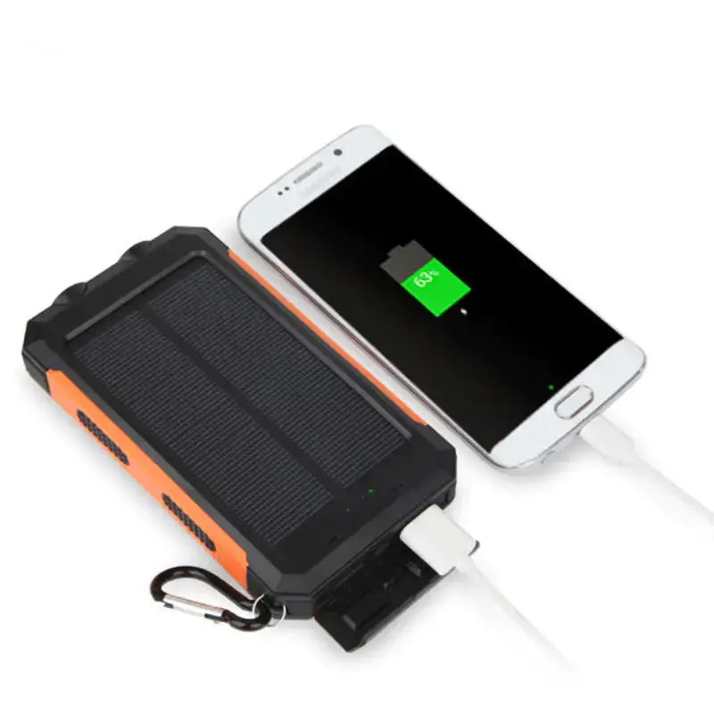 Jumbo Capacity 20,000 mAh Waterproof Solar Power Bank Gadgeto