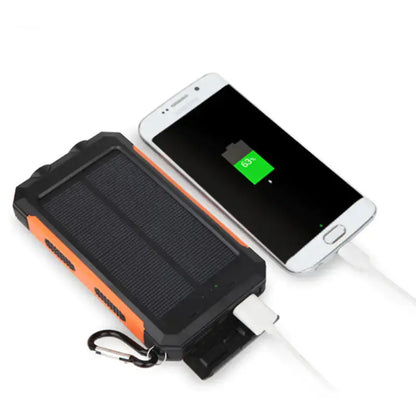 Jumbo Capacity 20,000 mAh Waterproof Solar Power Bank Gadgeto