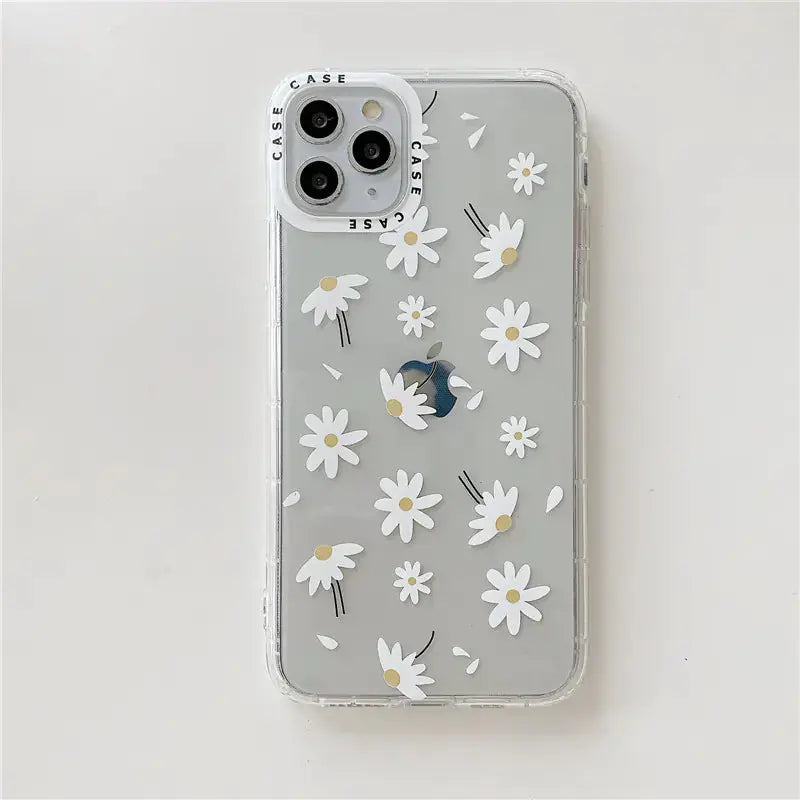 Ya Chrysanthemum Transparent Anti-Drop Phone Case Gadgeto