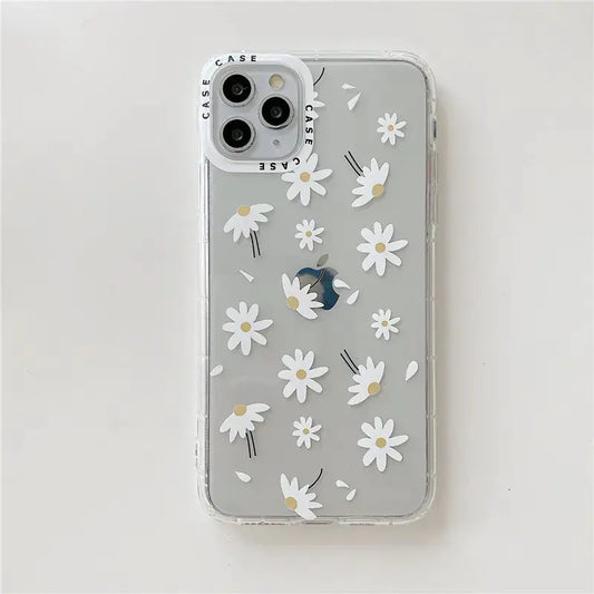 Ya Chrysanthemum Transparent Anti-Drop Phone Case Gadgeto