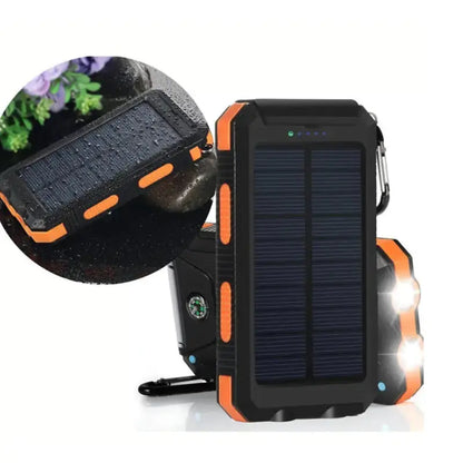 Jumbo Capacity 20,000 mAh Waterproof Solar Power Bank Gadgeto