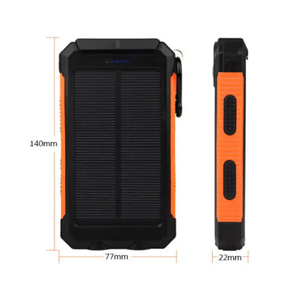Jumbo Capacity 20,000 mAh Waterproof Solar Power Bank Gadgeto