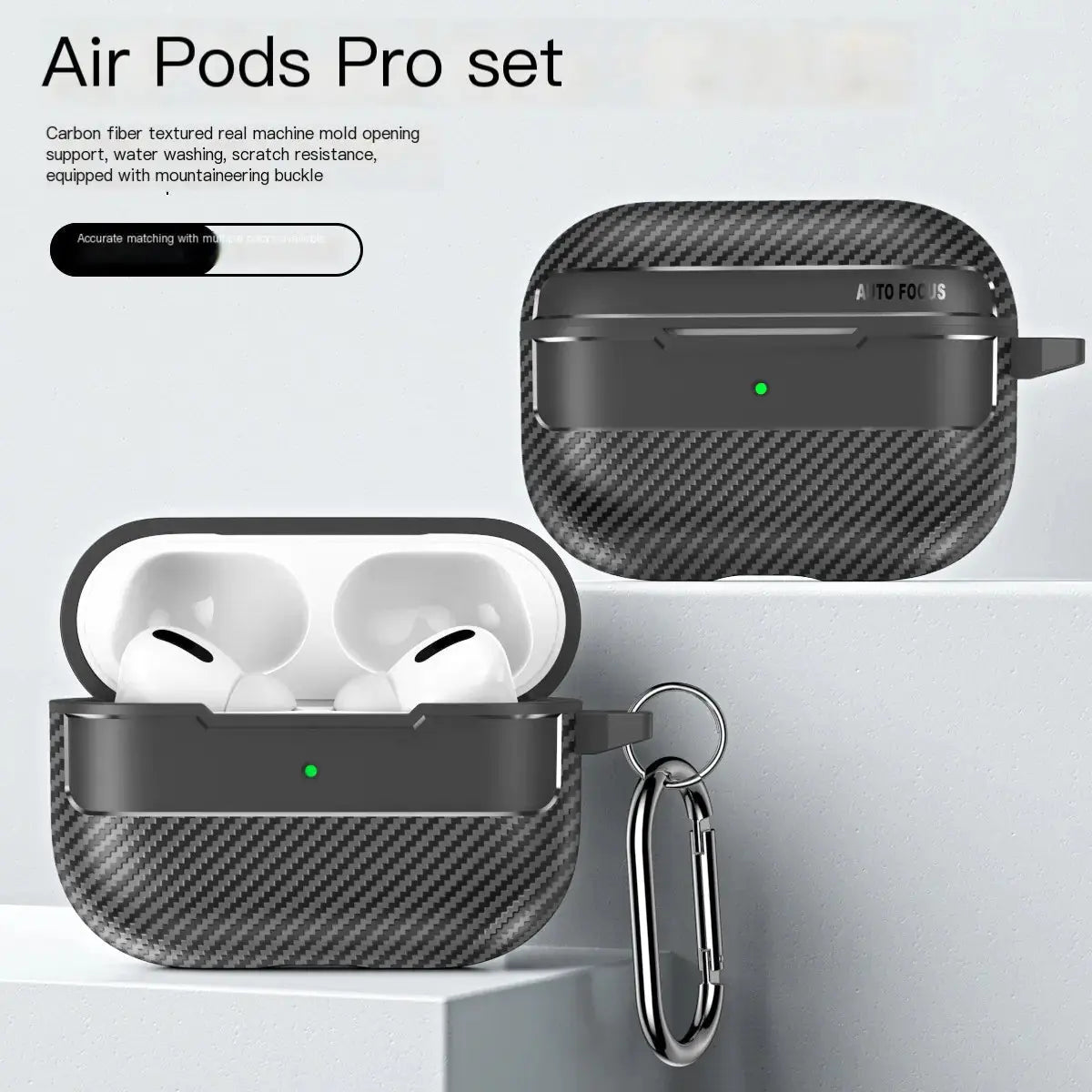 Carbon Fiber Case for AirPods Pro and AirPods 2/3 Gadgeto